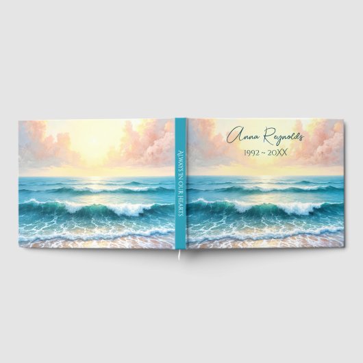 Morning Seascape For Memorial Service Gästebuch (Voll)