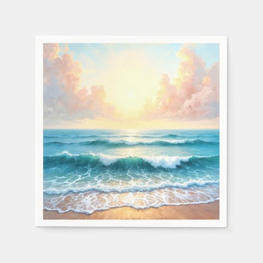 Morning Seascape Serviette (Vorderseite)