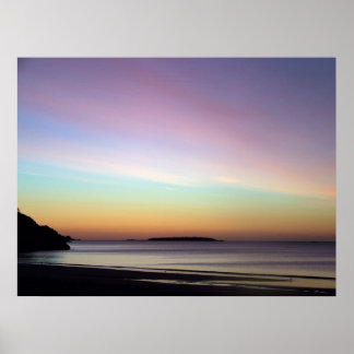 Morning Sky am Singing Beach Poster