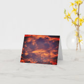 Morning Sky Clouds Nature Fotografy Note Karte (Gelbe Blume)