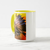 "Morning Sky" Häuptling Originalkunst Tasse (Vorderseite Links)