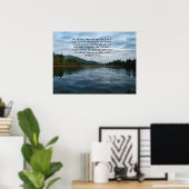Morning Sky & Lake Psalms 5:11,12 Print Poster (Heimbüro)