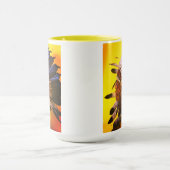 "Morning Sky" native chief original art Tasse (Zentrum)