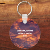 Morning Sky Nature Personalisiert Schlüsselanhänger (Vorderseite)