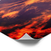 Morning Sky noch Psalm 46:10 Inspiration Poster (Ecke)