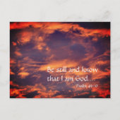 Morning Sky noch Psalm 46:10 Inspiration  Postkarte (Vorderseite)