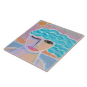 Morning Sky Original Abstrakte Malerei Fliese (Seite)