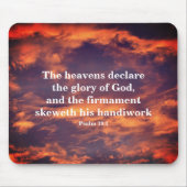 Morning Sky Psalm 19:1 Inspirational Mousepad (Vorne)