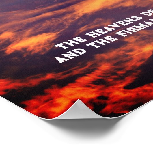 Morning Sky Psalm 19:1 Inspirational Poster (Ecke)