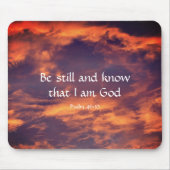 Morning Sky Psalm 46:10 Inspirational Mousepad (Vorne)