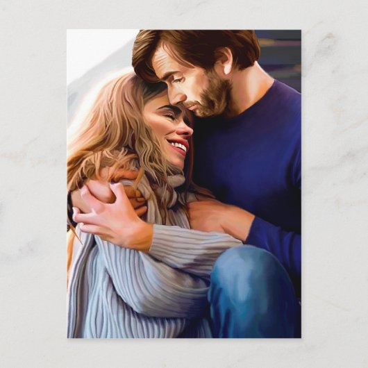 Morning Snuggle Postkarte (Vorderseite)