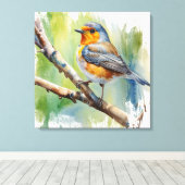 Morning Song Robin Vogel Malerei Wand Kunst (Insitu (Holzboden))