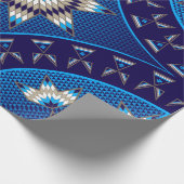 Morning Star (blau) Geschenkpapier (Ecke)