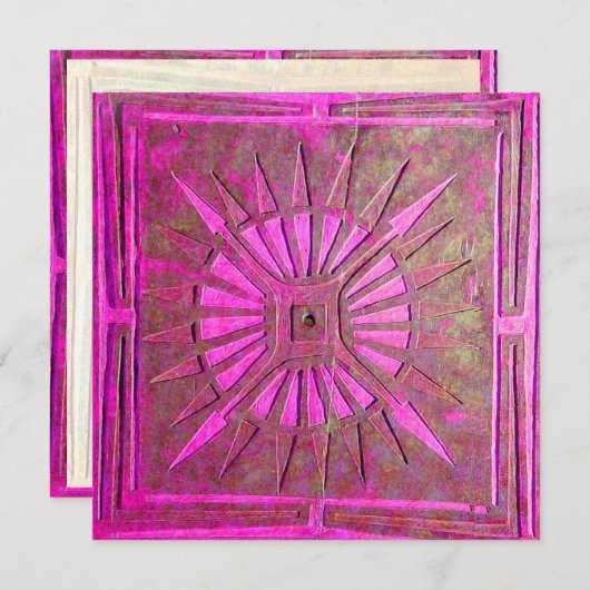 MORNING STAR , hell rosa, violett weiß Ankündigung (Vorne/Hinten)