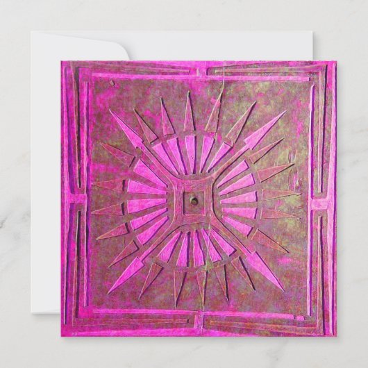 MORNING STAR , hell rosa, violett weiß Ankündigung (Vorderseite)