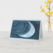 Morning Star Moon Grußkarte Karte (Gelbe Blume)