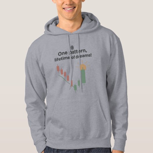 Morning Star Pattern Crypto Trader Kapuzenpullover Hoodie (Vorderseite)