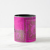MORNING STAR Pawnee Pink Fuchsia Black Monogram Tasse (Zentrum)