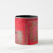 MORNING STAR Pawnee Red Green Black Monogram Tasse (Zentrum)