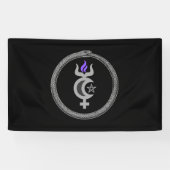 Morning Star Wicca Sigil Banner (Horizontal)