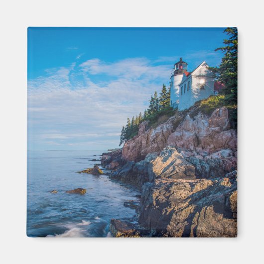 Morning Sun am Bass Harbour Lighthouse Magnet (Vorne)