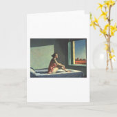 Morning Sun - Edward Hopper Karte (Gelbe Blume)