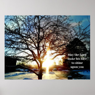 MORNING SUN ERSTELLT DAS CROSS-Poster Poster