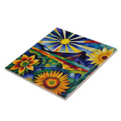 Morning Sunblumen Fliese (Seite)