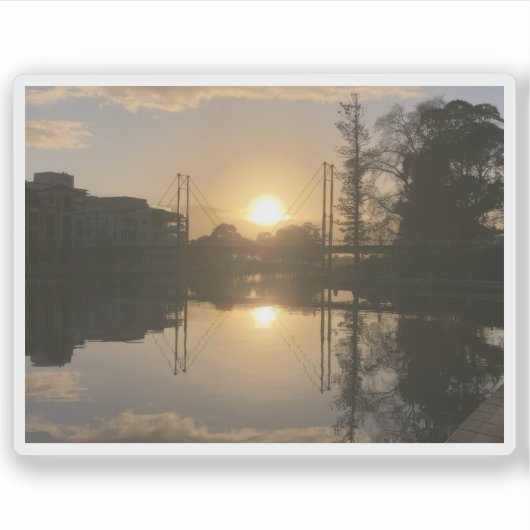 Morning Sunrise Aufkleber (Vorderseite)