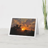 Morning Sunrise Landschaft Karte (Vorderseite)