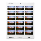 Morning Sunrise Sedona Arizona Wüste Adressaufkleber (Vorne)