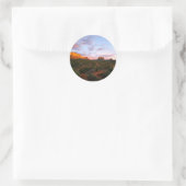 Morning Sunrise Sedona Arizona Wüste Runder Aufkleber (Tasche)