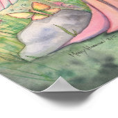 Morning Sunshine Blume Fairy Art Fantasy Poster (Ecke)