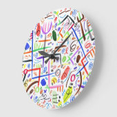 Morning Sunshine Große Wanduhr (Winkel)