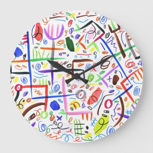 Morning Sunshine Große Wanduhr (Vorderseite)