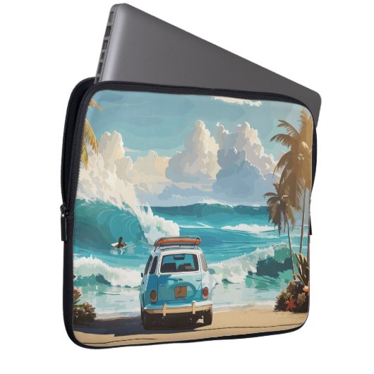 Morning Surf Laptopschutzhülle (Vorne Rechts)