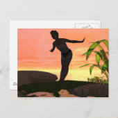 Morning Swim Postkarte (Vorne/Hinten)