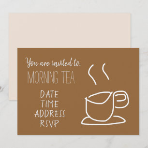 Morning Tee Modernes Tee-Party Einladung
