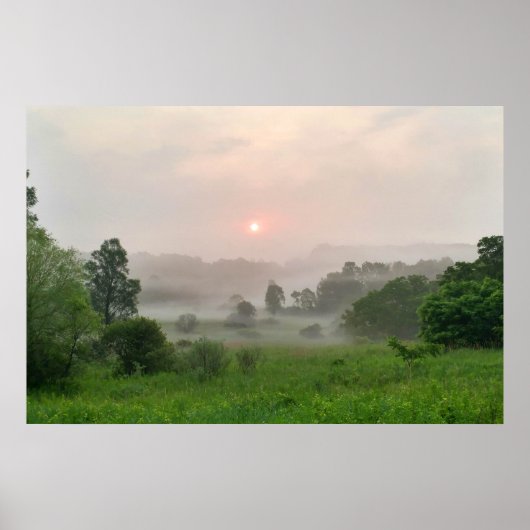 Morning Valley Sunrise Poster (Vorne)