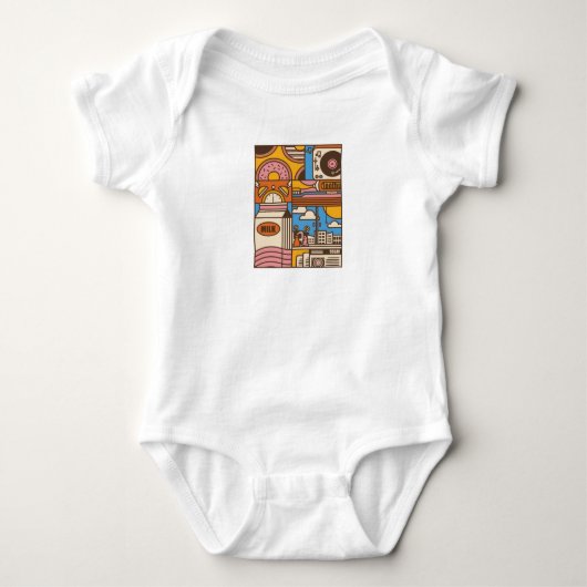 Morning Vibe Baby Strampler (Vorderseite)