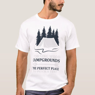 Morning Wood Campground ist perfekt, um ein Zelt a T-Shirt