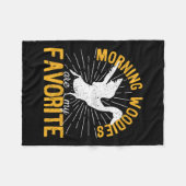 Morning Woodies sind meine Lieblings-Ente Jagd Jag Fleecedecke (Vorderseite (Horizontal))