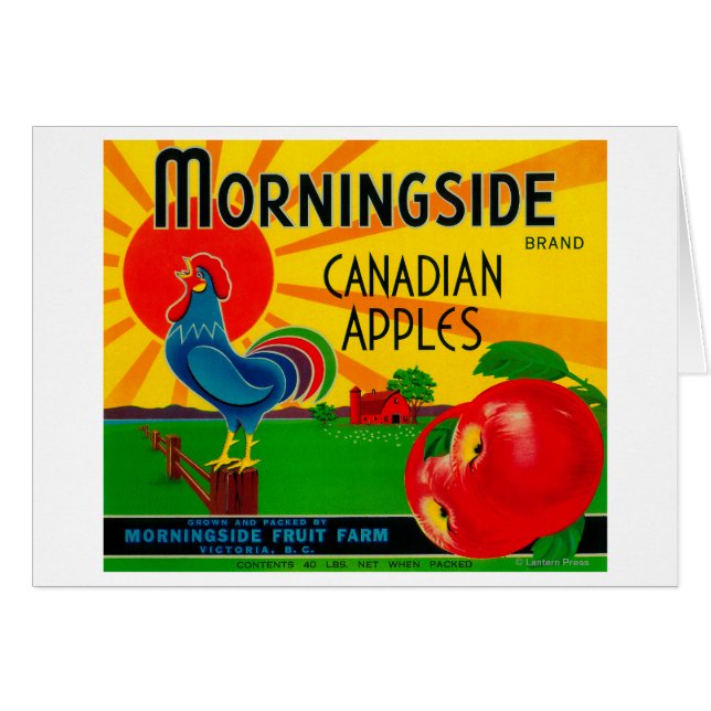 Morningside Apple LabelKanada (Vorderseite (Horizontal))