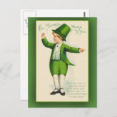 Morn's Morn to You St Patrick's Day Cards Postkarte (Vorne/Hinten)