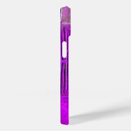 MORNSTAR , Lila, schwarz, violett Monogramm Case-Mate iPhone Hülle (Rückseite / Rechts)