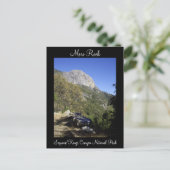 Moro Rock Sequoia Nationalpark Postcard Postkarte (Stehend Vorderseite)
