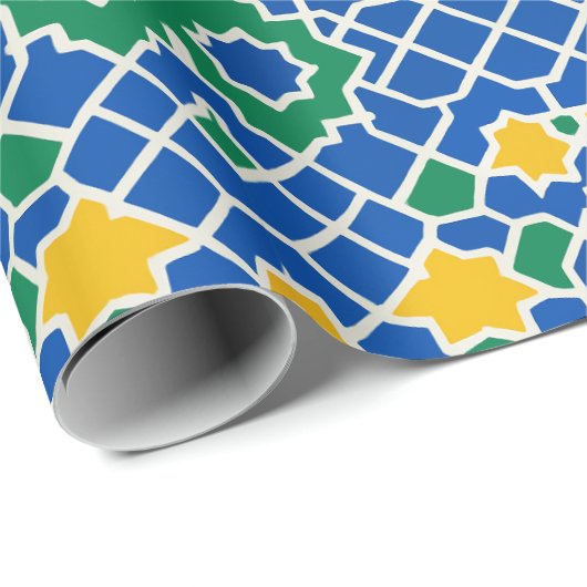 morocan zelij geschenkpapier (Rolleneckpunkt)