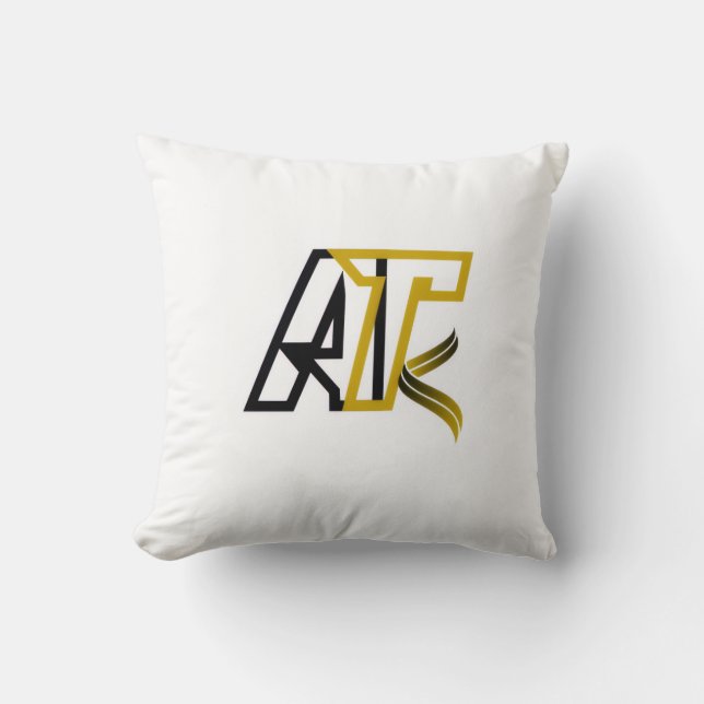 Moroccan Blue Door – Artisto Throw Pillow Kissen (Vorderseite)