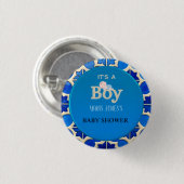 Moroccan Boy Baby Shower  Button (Vorne & Hinten)