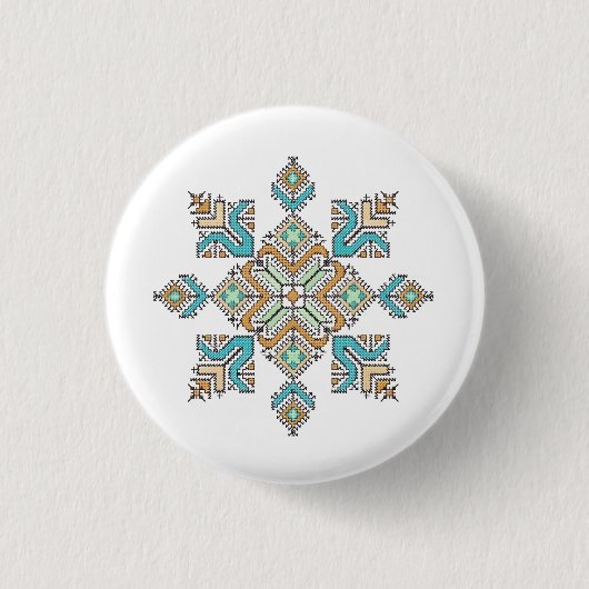 Moroccan Embroidery Star Button (Vorderseite)